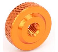 10 pièces écrou fileté en alliage d'aluminium M4x14x5 serrer à la main écrous moletés écrous de fixation(orange)