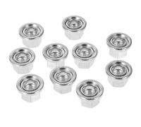 10 Pièces Écrous à Brides pour Axe de Roue de Vélo en Acier 3/8