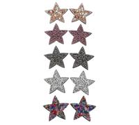 10 Pièces Écusson Thermocollant Étoile Strass Coloré pour | Patch Décoratif en Tissu et Plastique, pour Maison ou Atelier, Cache les Zones Abîmées, Style Joli
