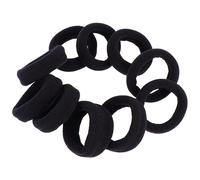 10 Pièces élastique à cheveux simple femmes hairpin hair pin hair toppers hair charms hair bow Accessoire pour filles attache-cheveux anneau de cheveux corde à cheveux perles Black FRCOLOR