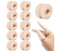 10 Pièces Élastique Bandage de Doigt Respirant Protege Doigt Bandage Tubulaire pour Premiers Secours Pansements Doigts Cuisine