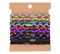 10 Pièces élastiques à Cheveux Pour Hommes Et Femmes Chouchous Tressés Bracelet élastique Pour Cheveux Cheveux Longs Style Coloré Au Quotidien