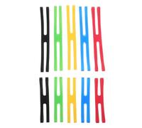 10 Pièces Élastiques H en Caoutchouc, Réglables | Structure H, Couleurs Assorties, Stabilisation des Faisceaux, Usage Multi-scénario pour Tentes, Bâches