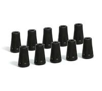 10 Pièces Embouts Caoutchouc pour Bâtons de Randonnée, Protège Bâtons Universel 11mm pour Randonnée, Marche Nordique, Protection pour Asphalte, Sol Dur et Entraînement Intérieur