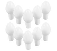 10 Pièces Embouts de Buse de Remplacement, Plastique Blanc | Structure Détachable, Interface Large, Capuchons Élastiques, Usage Doux pour Cavités Sinusales et Soins Personnels