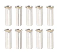 10 Pièces Embouts de Fil Audio, Cuivre Argenté 2,2mm, Kit | Finition Argentée, Manchons Protecteurs, pour Faisceaux Autoradio et Entretien Véhicule, Lot Pratique