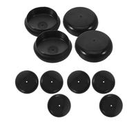 10 Pièces Embouts de Glissement pour Capuchons de Rechange | Plastique Noir, Surface Antidérapante Encastrée, Montage sans Outil, pour Tubes de Cadre et Sols Carrelés