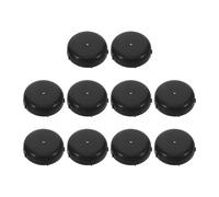 10 Pièces Embouts de Pied pour Déambulateur 38mm Noirs en Plastique | Capuchons de Remplacement, Surface Texturée Profonde, du Bruit, pour Aides à Marche et Bains