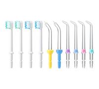 10 Pièces Embouts de Rechange Compatibles avec Water Flosser WP-100, WP-100W, WP-260 et Plus, Comprenant Embouts de Jet Classiques, Embouts de Brosse et Embouts de Poche