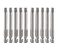 10 pièces embouts de tournevis électrique à douille hexagonale embouts de tournevis de remplacement magnétiques trempés pour les réparations de bricolage tige en acier allié S2