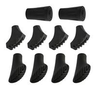 10 Pièces Embouts en Caoutchouc pour Bâtons de Marche Nordique et de Randonnée, Nordic Walking Pads, Embouts en Caoutchouc pour Bâtons de Marche, Protecteurs Durables pour Poteaux de Trekking