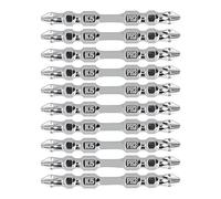 10 Pièces Embouts Tournevis Croix PH2, Acier Alliage K5, Magnétiques Antidérapants, Double Extrémité, Compatibles Perceuse Impact - Haute Durabilité, Fixation Ferme, Usage