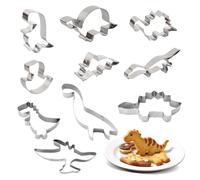10 Pièces Emporte-Pièce Dinosaure Set,Emporte Piece Patisserie,Acier Inoxydable Emporte Pièces,Spinosaurus, Brachiosaurus, Triceratops,Pour Dino Party,DIY Emporte