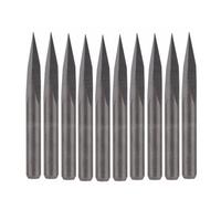 10 pièces en acier au carbure 20 degrés routeur pyramide mèches de gravure for machines CNC 0.1mm