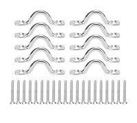 10 pièces en acier inoxydable Kayak canoë gréement bateau tirer poignée boucles Kayak accessoires (5MM)