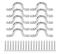 10 pièces en acier inoxydable Kayak canoë gréement bateau tirer poignée boucles Kayak accessoires (6MM)