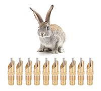 10 pièces en Acier Inoxydable mangeoire à Eau pour Lapin Automatique Buveur de Lapin Mamelon Long Automatique Lapin Buveur de Mamelon en Acier Inoxydable mangeoire Lapin Rongeur
