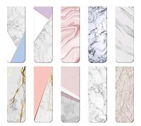 10 Pièces En Cuir Signets Magnétiques De Page Livre Magnétique D'appréciation Pour Amateur Livres Lecteur Écrivain Enseignant Signets Couleur Unie