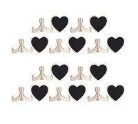 10 pièces en forme de coeur tableau noir Art artisanat affichage babillard de fête marque-places belle décoration de mariage ornement avec accessoires