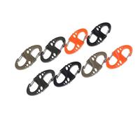 10 Pièces En Plein Air Camping Sac À Dos Cintre Boucle Mousqueton 8 S Forme Snap Biner Pince À Dégagement Rapide Porte-Clés Kits