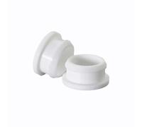 10 pièces/ensemble 2.5mm à 50.6mm bouchon de trou encliquetable en caoutchouc de Silicone embouts d'obturation bouchon d'étanchéité noir/gris/clair/blanc couleur(White,A-10mm)