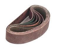 10 pièces/ensemble 330 * 30mm bandes abrasives 120-1000 grains bois métal doux polissage papier de verre bandes abrasives pour ponceuse à bande outil abrasif, 10PCS P120