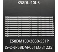 10 pièces/ensemble barre LED 5LED TD K58DLJ10US polaroid 58tvulin 584k01 JS-D-JP58DM-051EC(81225) E58DM100 3030-5S1P ""Nipseyteko