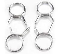 10 pièces/ensemble collier de serrage pinces à ressort de tube universelles clips de tuyau d'étanchéité en acier inoxydable de haute qualité colliers de serrage pratiques matériel, 20mm