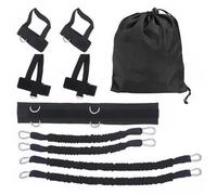 10 pièces/Ensemble de Bandes de résistance Boxe, Sangle Taille réglable, Ensemble Bandes résistance pour Hommes, avec Sac Rangement, équipement Boxe en Latex pour l'entraînemen