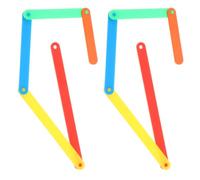 10 Pièces Ensemble de Formes Géométriques en Plastique | Matériel de Manipulation Mathématique, Couleurs Vives pour Rendre les Angles Tangibles, Usage École Maison