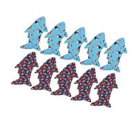 10 pièces Ensemble de Manches de Glaces glacées réutilisables sur Le thème du Poisson, de crème glacée isolé en néoprène Souple pour Les activités de Plein air