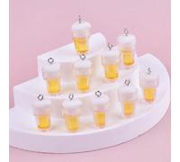 10 Pièces / Ensemble De Pendentifs De Charme De Résine D'ours De Tasse Pour La Conception De Bijoux De Boucle D'oreille, Collier Et Porte-clés Pour Femmes LABS