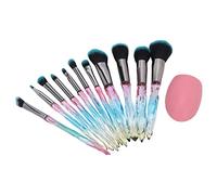 10 pièces ensemble de pinceaux de maquillage professionnel voyage portable cheveux doux ombre à paupières blush pinceau à poudre libre pour les amateurs de maquillage et les