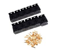 10 Pièces Ensemble de Relais 30a-80a à 5 Broches, Support | Montage de Relais, Bornes Plates 6,3mm, Usage Automobile, Protection Thermique, Remplacement Facile