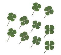 10 pièces/ensemble de remplisseurs de résine de trèfle à quatre feuilles séchées fournitures de résine époxy véritable fleur pressée séchée accessoire de fabrication de bijoux fleurs pressées séchées