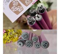 10 Pièces Ensemble De Stylos Tampons Pour NailArt, Stylo Tampon Pour Ongles, Outils De NailArt À Faire Soi-même, Stylo Tampon Pour Femmes Et Filles, Motif Fleur, Décoration D'ongles