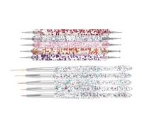 10 Pièces Ensemble D'outils de Nail Art à Double Extrémité | Précision Professionnelle, Usage Salon et Maison, Renforcée, pour Passionnés de Manucure Créative