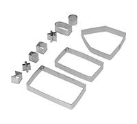 10 pièces ensemble en acier inoxydable emporte-pièce moule outil de cuisson kit pour bricolage décorations de maison de Noël biscuits crêpes fromage sandwich artisanat fabrication
