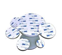 10 pièces/ensemble solide rond Silicone caoutchouc feuilles tampons épaisseur 1/2/3mm blanc 3M joint d'étanchéité auto-adhésif anti-dérapant amortisseur Dia 2mm-50mm ( Color : 10pcs , Size : 50mm x 2m