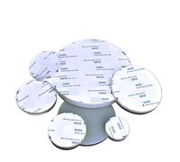 10 pièces/ensemble solide rond Silicone caoutchouc feuilles tampons épaisseur 1/2/3mm blanc joint d'étanchéité auto-adhésif anti-dérapant amortisseur Dia 2mm-50mm(50mm x 2mm)