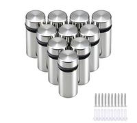 10 Pièces Entretoise, Support vis Publicité en Acier Inoxydable 12x25 mm, Clous Publicitaires, Fixations pour Verre Acrylique, Panneaux, Photos, Signalisation Murale pour Bureaux et Décoration