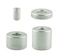 (10 pièces) Entretoises en aluminium pour M8 - Diamètre intérieur : 9 mm - Diamètre extérieur : 20 mm - Hauteur : Entretoise 10 mm - Douille d'espacement - Douille d'écartement - Douille en aluminium