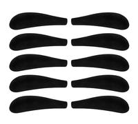 10 Pièces Épaulières en Velours pour Cintres - Protections D'Épaule Antidérapantes pour Robes Pulls Et Costumes - Accessoires De Rangement De Cintre en Noir