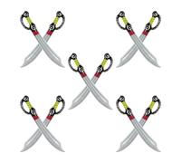 10 Pièces Épées Gonflables Couteaux de Gonflables Pirate Décorations de Fête de Pirate Jouet Épée Costume d'Halloween Accessoires de Fête pour Cosplay Halloween Carnaval Deguisement Mascarade