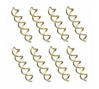 10 pièces épingle à cheveux en spirale épingle à cheveux anti-rayures pointes rondes pince en spirale pince épingles vis torsadées pour bricolage Style doré