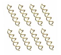 10 pièces épingle à cheveux en spirale épingle à cheveux anti-rayures pointes rondes pince en spirale pince épingles vis torsadées pour bricolage Style doré