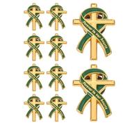 10 Pièces Épinglette Commémorative D'église en Alliage Vert