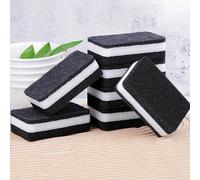 10 pièces Éponges à vaisselle épaisses à double face, nettoyage de cuisine, chiffons à vaisselle, lingettes magiques humides pour le nettoyage des casseroles, essentiels pour la cuisine, la salle de b