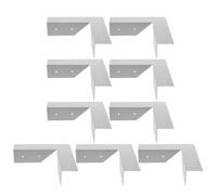 10 Pièces Équerre D’angle de Plafond en Fer Argenté | Forme en L, Limite les Fissures, Garde les Lignes Droites, pour Installateurs et Chantiers Hôteliers