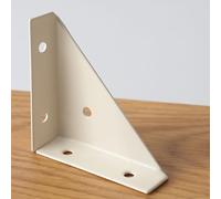 10 Pièces Équerres D’Angle En Acier Inoxydable Supports Triangulaires De Renfort Pour Coins Fixations Universelles Pour Meubles Et Étagères Ferrures De Montage DIY(White,Large)